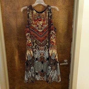 A-line pattern sheath dress